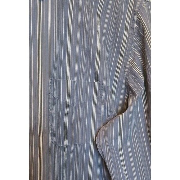 Joseph by Jos A Banks Button Up Shirt Mens Long Sleeve Blue Striped XL EUC - Picture 3 of 11